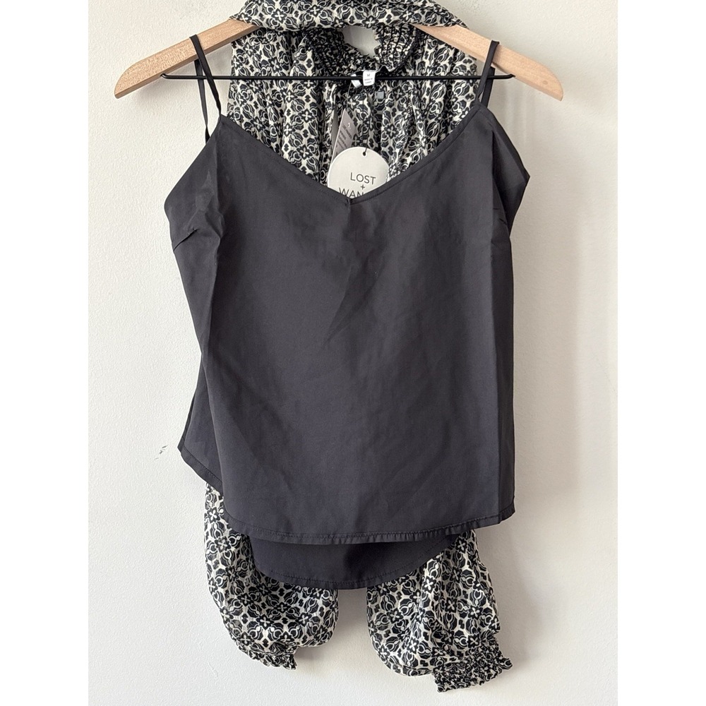 Lost + Wander Mira Mock Neck Top - M - Picture 10 of 11